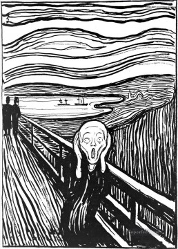  1895 Painting - The Scream by Edvard Munch 1895